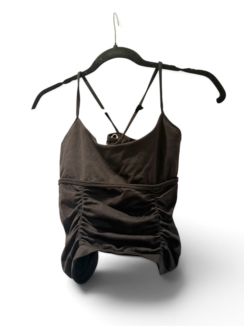 Free People Good Karma Ruched Crop Tank